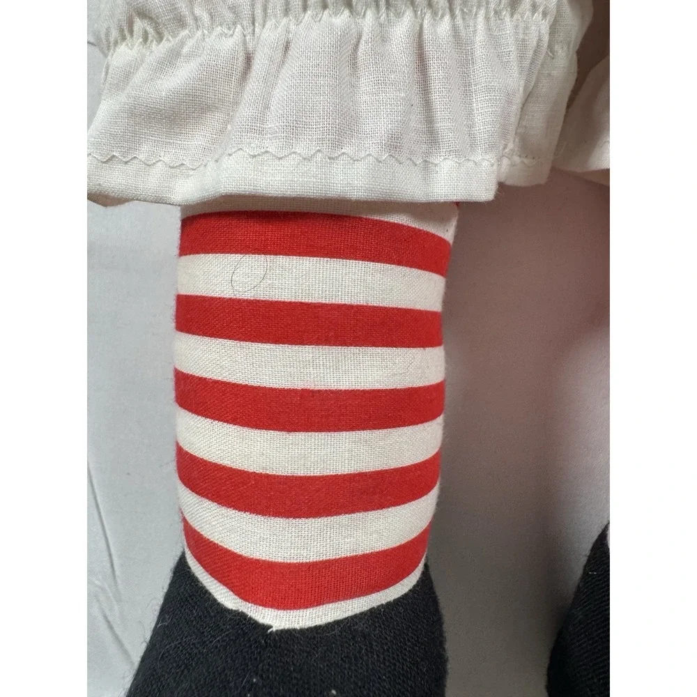 Vintage Raggedy Ann Doll Large Cloth Plush Red Yarn Hair Stuffed Toy Americana